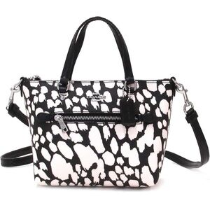 Coach Mini Gallery Crossbody With Spotted Animal Print